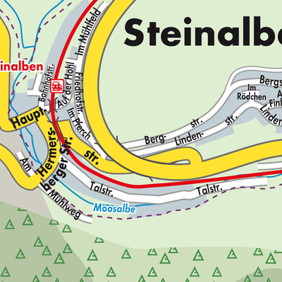 Stadtplan Steinalben