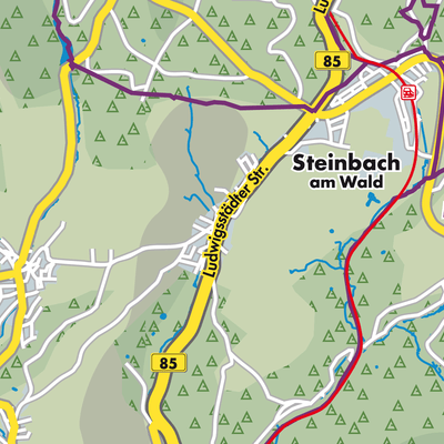 Übersichtsplan Steinbach am Wald