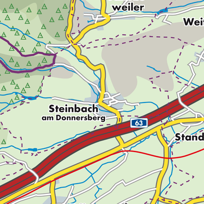 Übersichtsplan Steinbach am Donnersberg