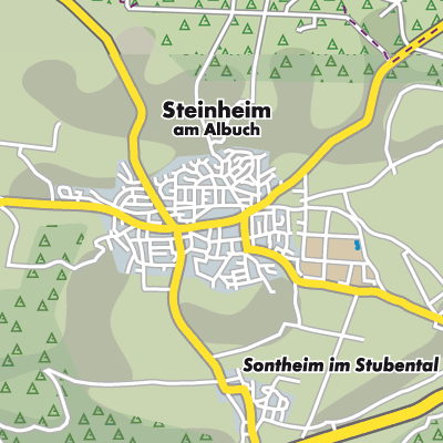 Übersichtsplan Steinheim am Albuch