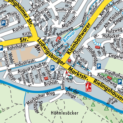 Stadtplan Steinheim an der Murr