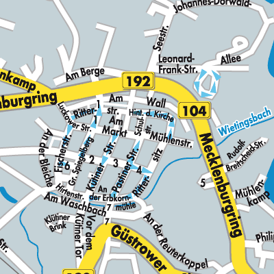 Stadtplan Sternberg