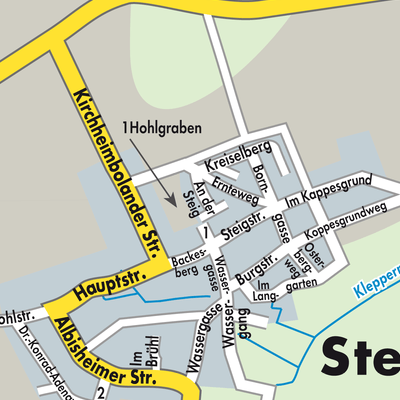 Stadtplan Stetten
