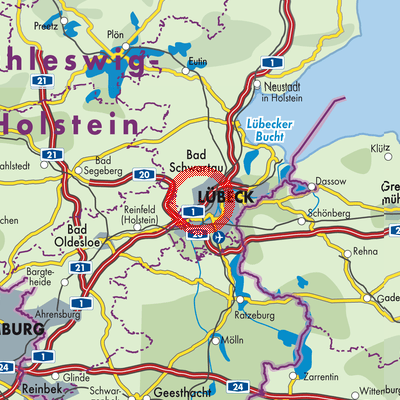 Landkarte Stockelsdorf