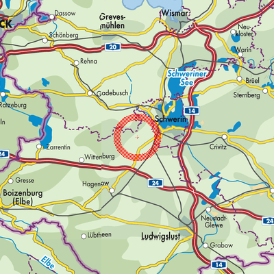 Landkarte Stralendorf