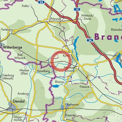 Landkarte Stüdenitz-Schönermark