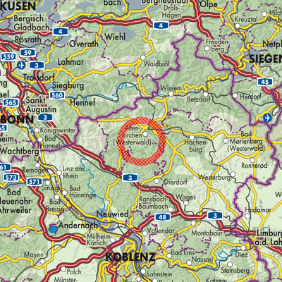 Landkarte Stürzelbach