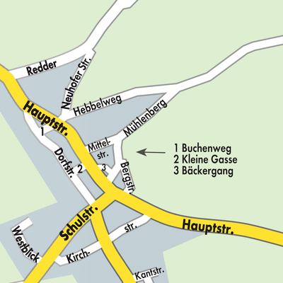 Stadtplan Süderhastedt