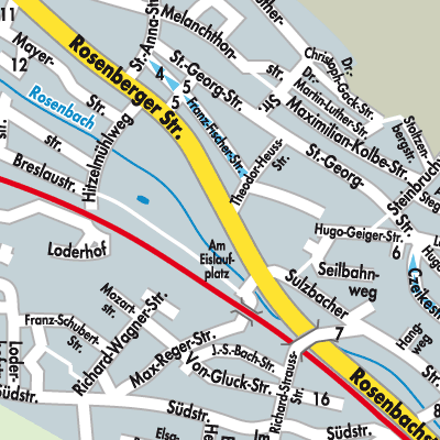 Stadtplan Sulzbach-Rosenberg