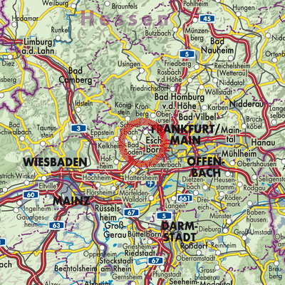 Landkarte Sulzbach (Taunus)