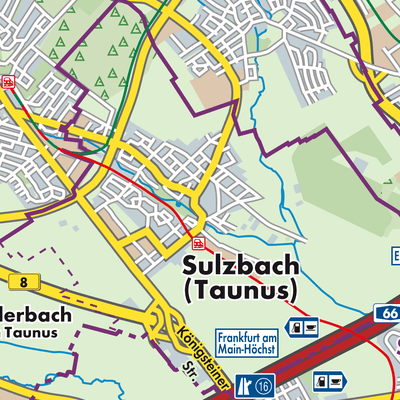 Übersichtsplan Sulzbach (Taunus)