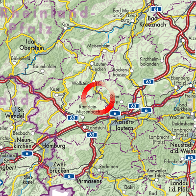 Landkarte Sulzbachtal