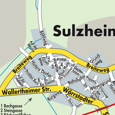 Stadtplan Sulzheim