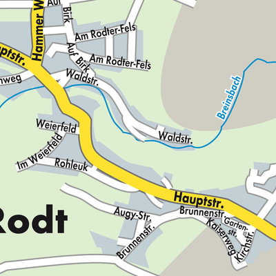 Stadtplan Taben-Rodt