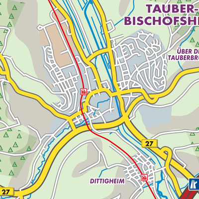 Übersichtsplan Tauberbischofsheim