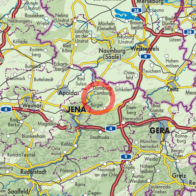 Landkarte Tautenburg