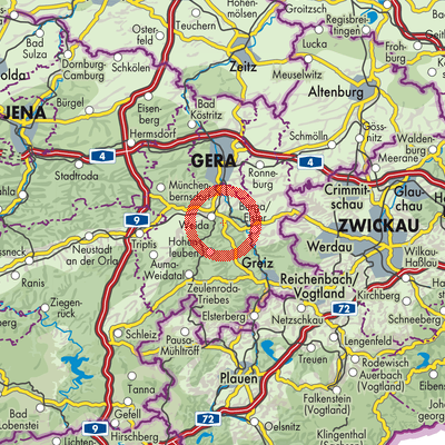 Landkarte Teichwitz