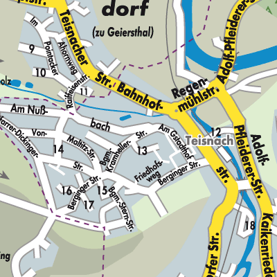 Stadtplan Teisnach