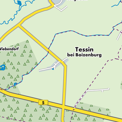 Übersichtsplan Tessin b. Boizenburg