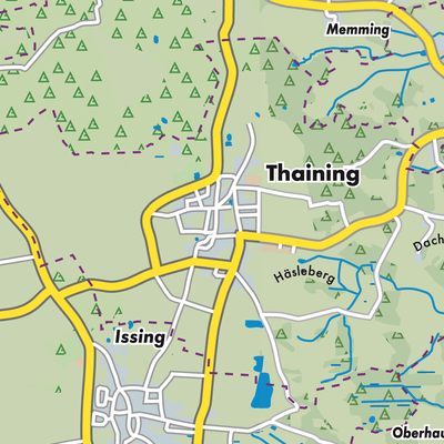 Übersichtsplan Thaining