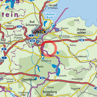 Landkarte Thandorf