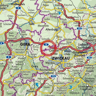 Landkarte Thonhausen