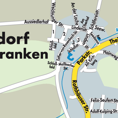 Stadtplan Thundorf i.UFr.