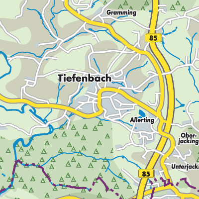 Übersichtsplan Tiefenbach