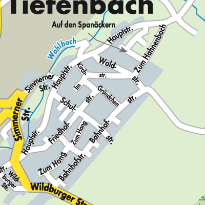 Stadtplan Tiefenbach