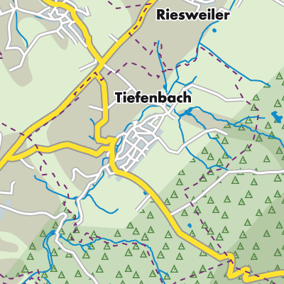 Übersichtsplan Tiefenbach