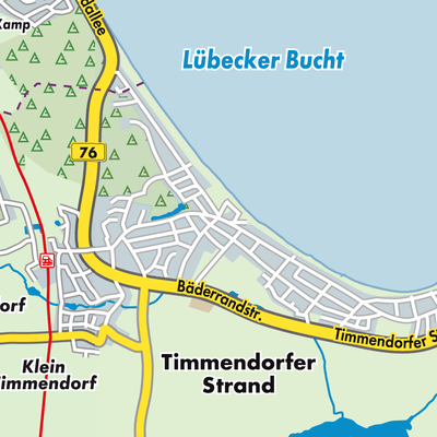 Übersichtsplan Timmendorfer Strand