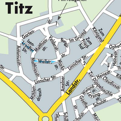 Stadtplan Titz