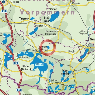 Landkarte Torgelow am See