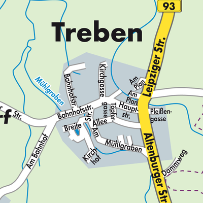 Stadtplan Treben