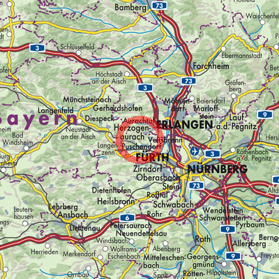 Landkarte Tuchenbach