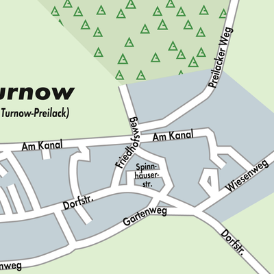 Stadtplan Turnow-Preilack