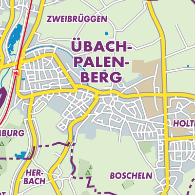 Übersichtsplan Übach-Palenberg
