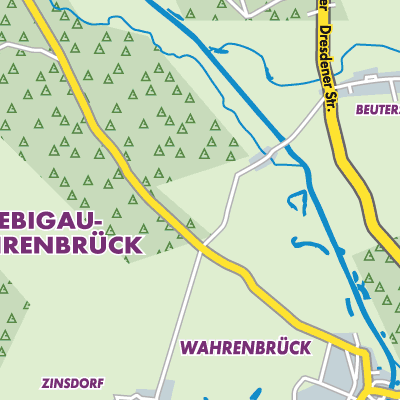 Übersichtsplan Uebigau-Wahrenbrück