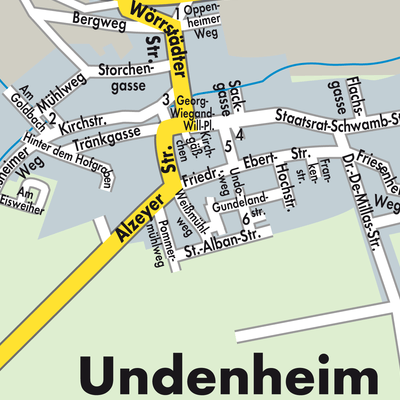Stadtplan Undenheim