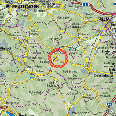 Landkarte Unlingen