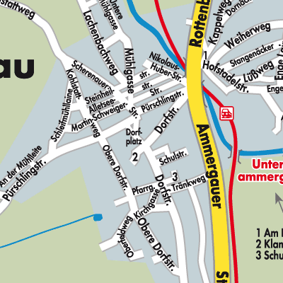 Stadtplan Unterammergau