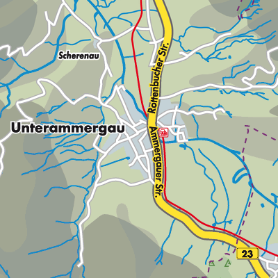 Übersichtsplan Unterammergau