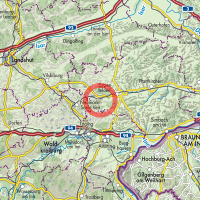 Landkarte Unterdietfurt