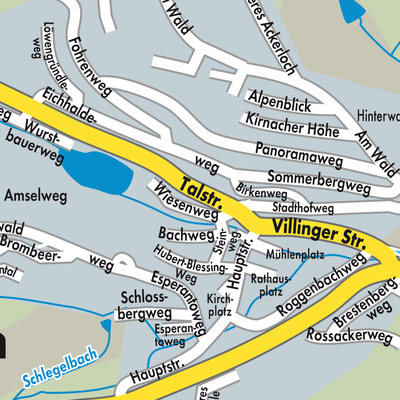Stadtplan Unterkirnach