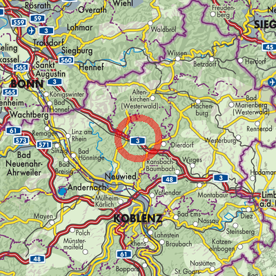 Landkarte Urbach