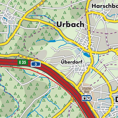 Übersichtsplan Urbach