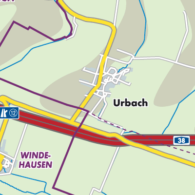 Übersichtsplan Urbach
