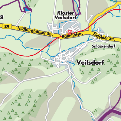 Übersichtsplan Veilsdorf