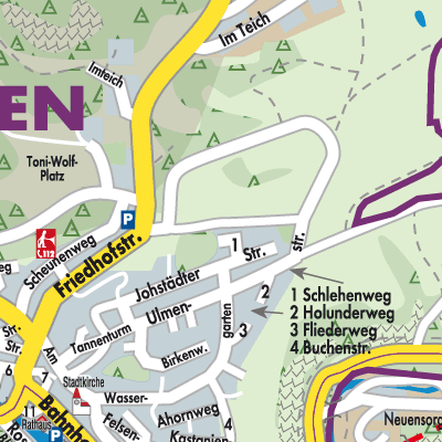 Stadtplan Velden
