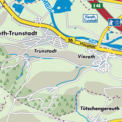 Übersichtsplan Viereth-Trunstadt